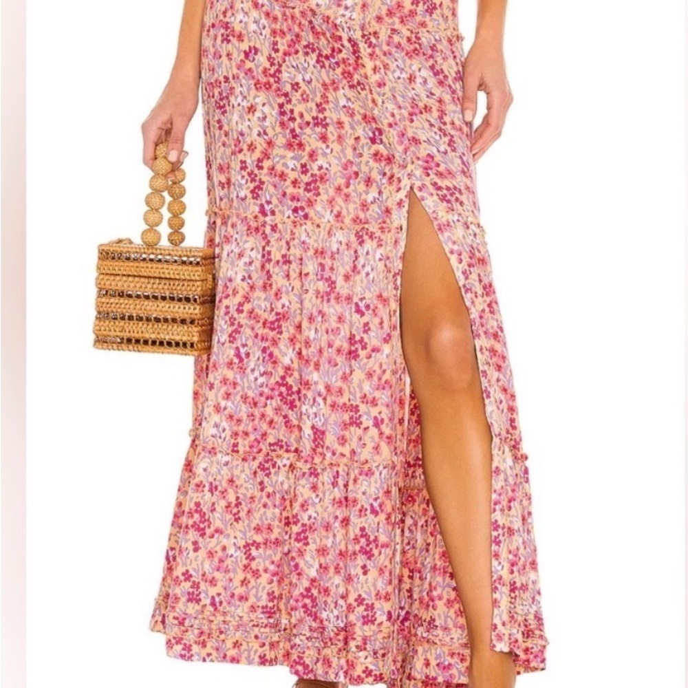 POUPETTE ST BARTH India Button Maxi Skirt S/M